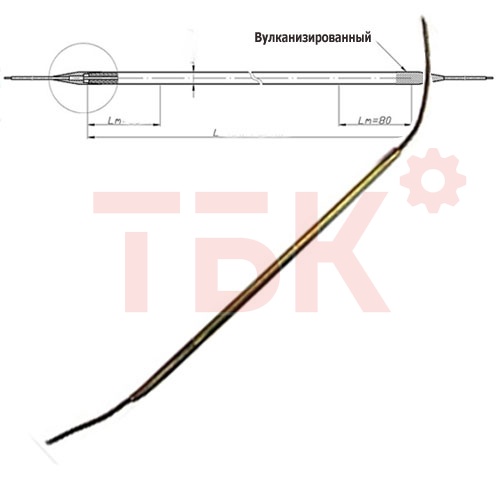 ТЭН оттайки 400 Вт 230 В  L=-1200 мм фото