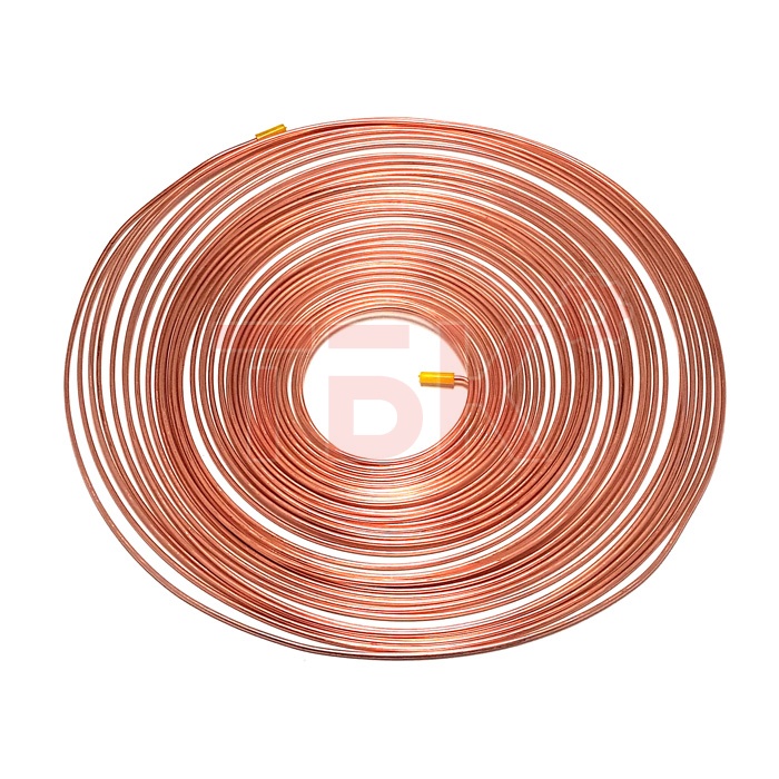 Трубка капиллярная медная 2,69х0,660 (15 м) внутр. Ø 1,37 мм фото