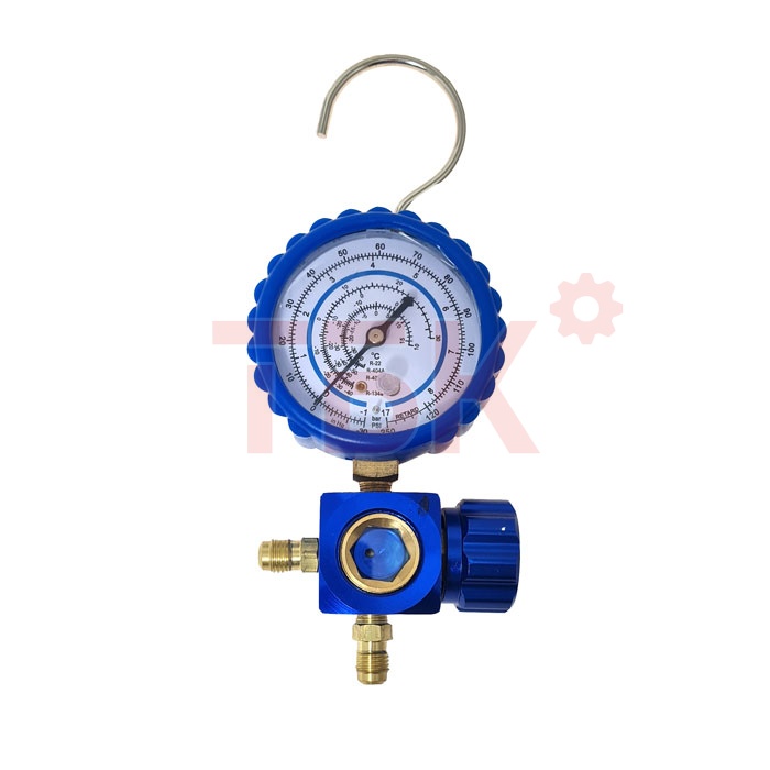 Манометрический коллектор FC-446GL 1 вентильный (R22.R134.R404.R407)  фото