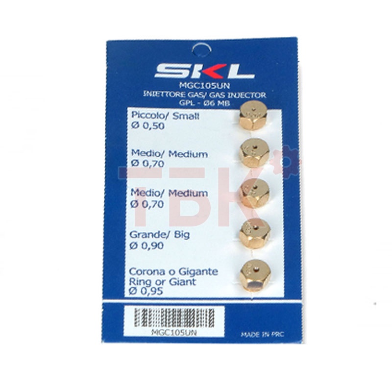 Жиклер газовой плиты GPL GAS Ø6 MB комплект фото