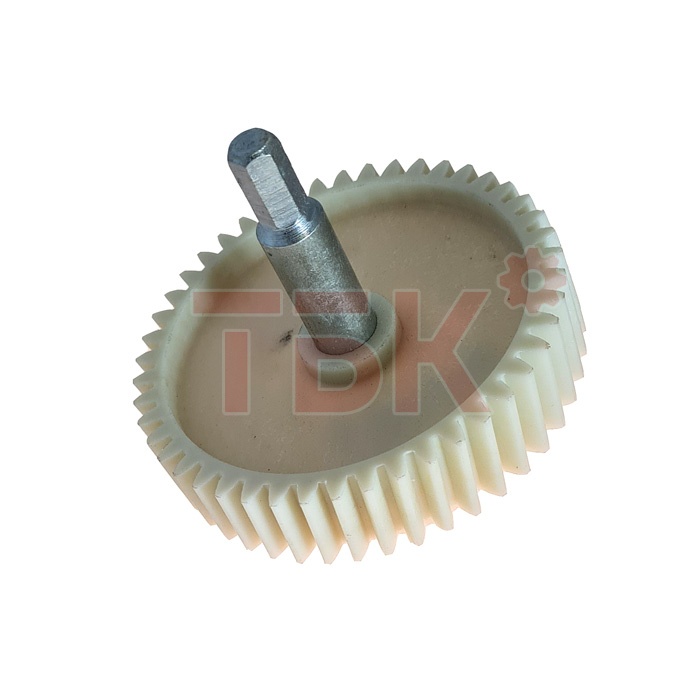 Шестеренка для мясорубок Panasonic, Polaris D-82 мм, металлический валом, косые зубья  фото