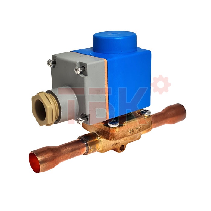 Вентиль соленоидный EVR10 (5/8") пайка, тип 032F1214 с катушкой фото