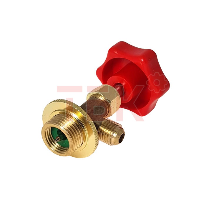 Вентиль проколка FC-339 с внутренней резьбой 7/16"-27 UNF под ниппель фото