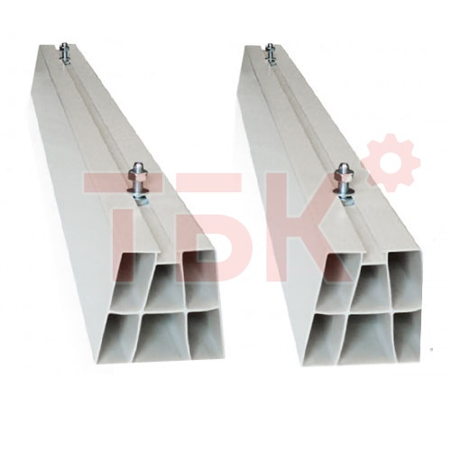 Опора 80х80х350 мм 300 кг с крепежными болтами, комплект  фото