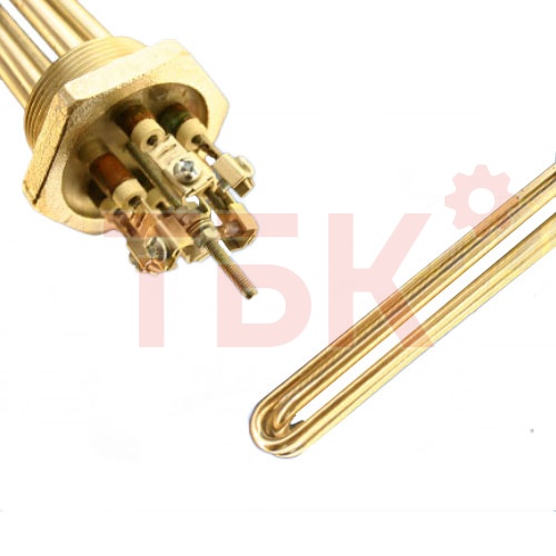 Блок ТЭН 3000 Вт 3х1000 Вт 230В L=290/470 мм G 2" Ø59 мм Блок ТЭН 3000 Вт 3х1000 Вт 230В L=290/470 мм G 2" Ø59 мм фото